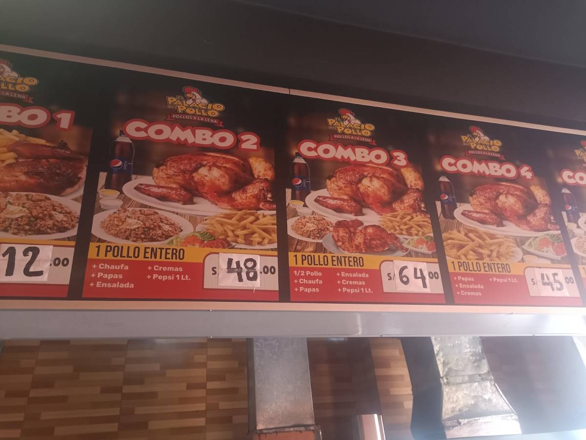 Palacio del pollo del 2 de canto grande меню