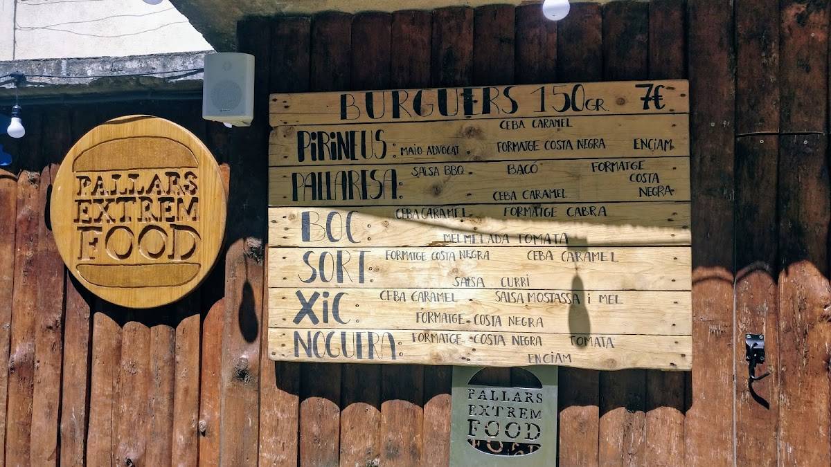 Pallars Extrem Food меню
