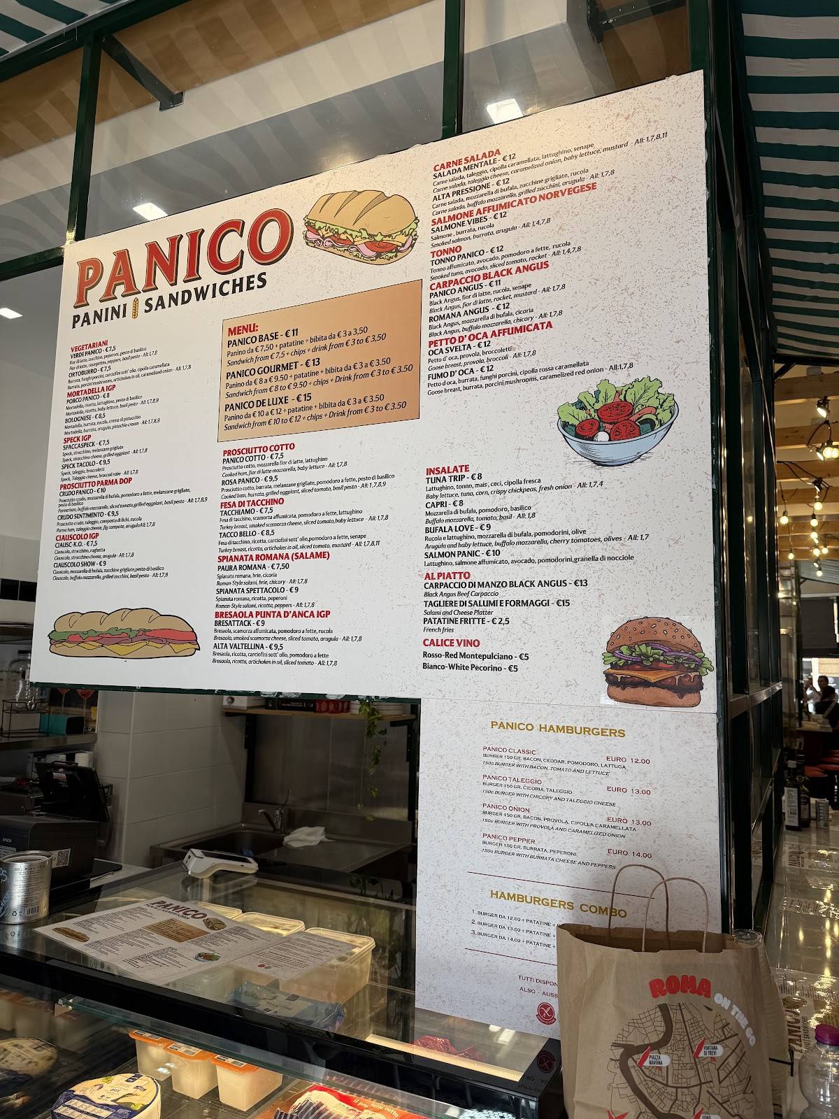 Paninoteca Panico меню