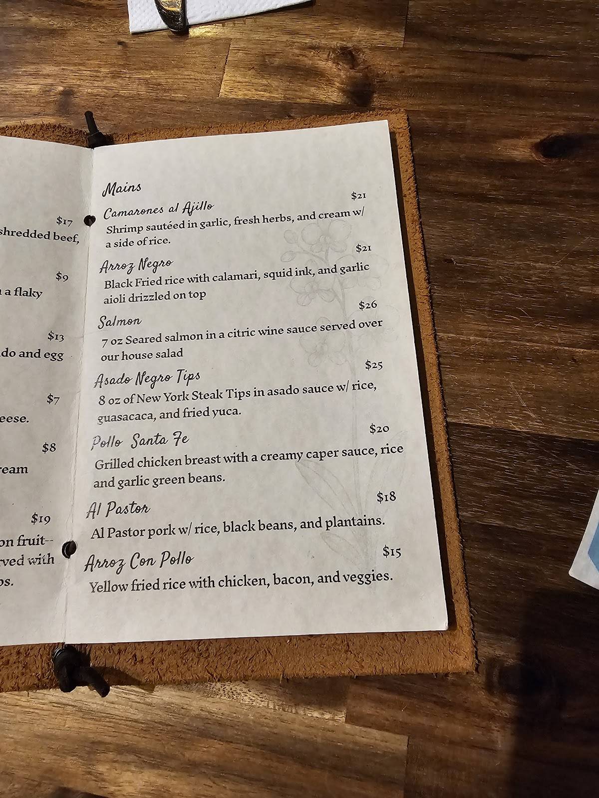 Paparepas Venezuelan Food (Renton) меню