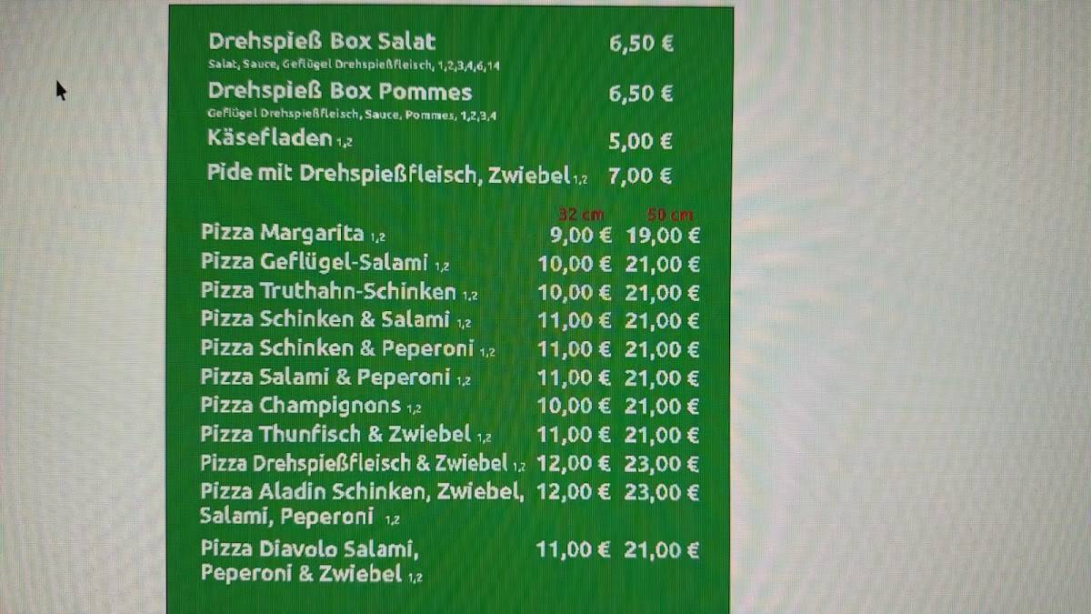 Pazzi Per Pizza,kebab меню