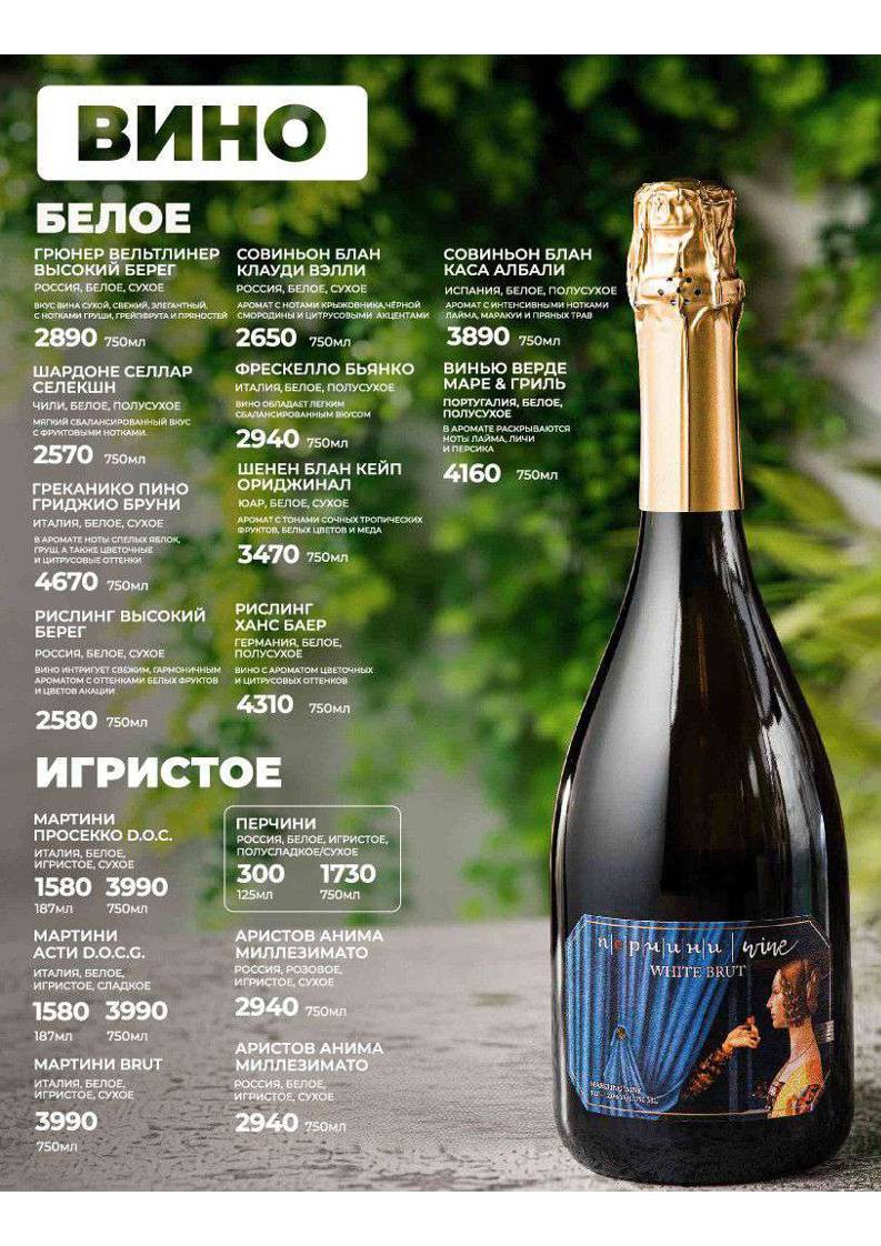 Перчини меню