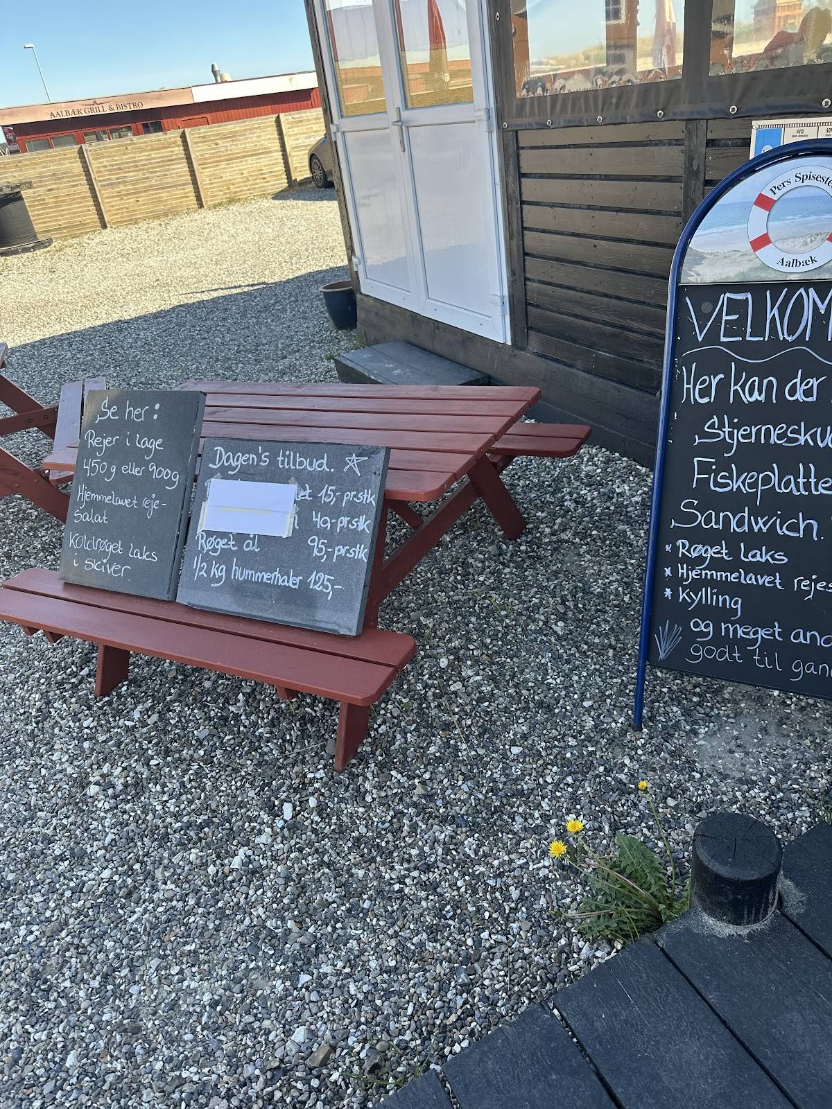 Pers spisested Ålbæk меню
