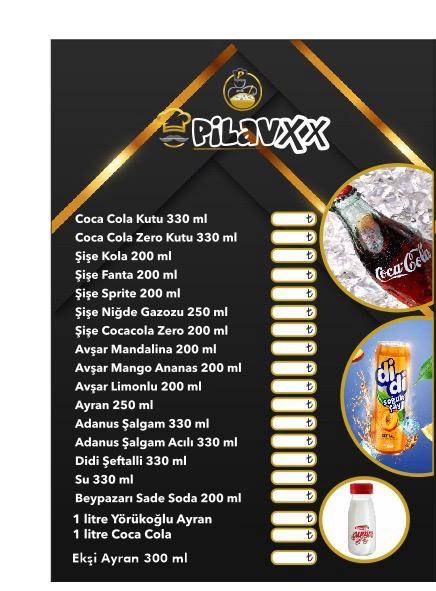 PilavXx меню