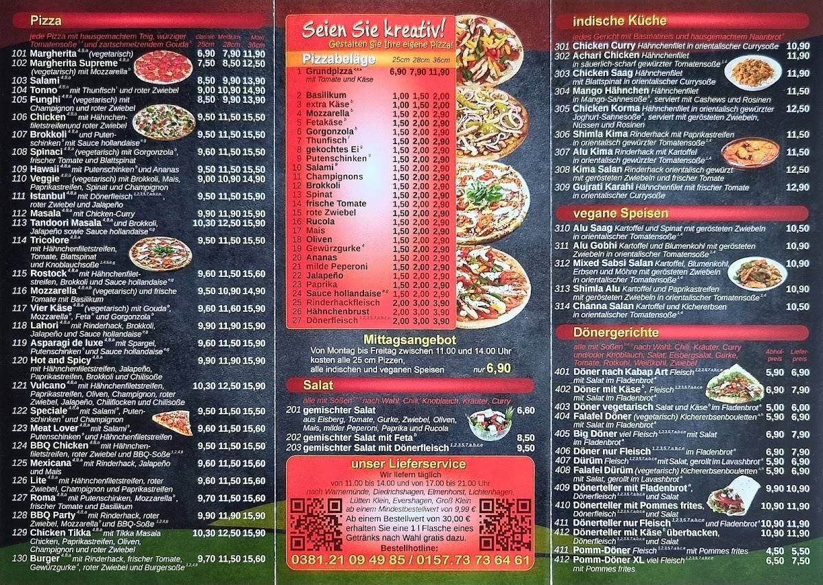 PizzaPoint меню
