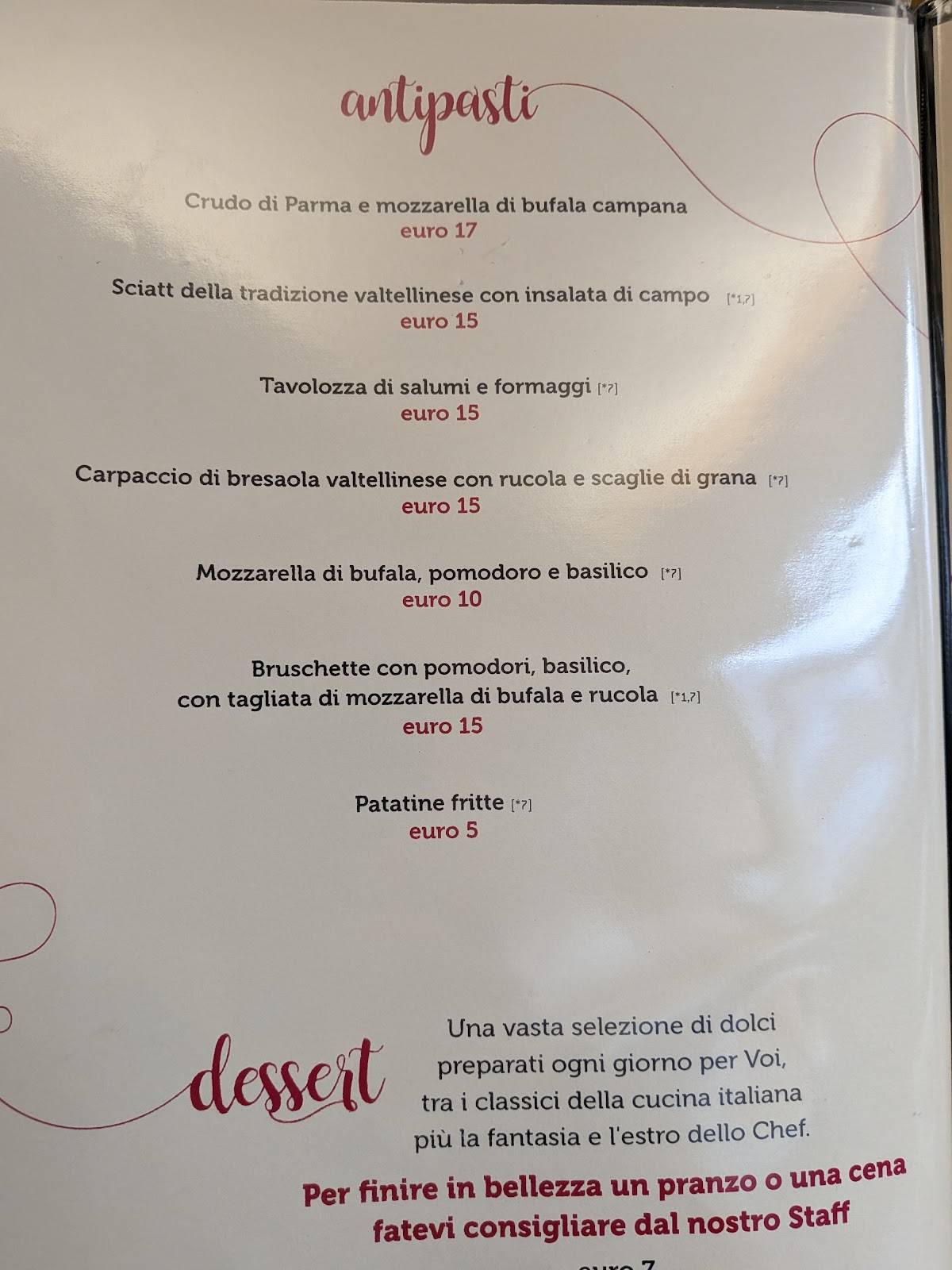 Bistrot Pizzeria Umami меню