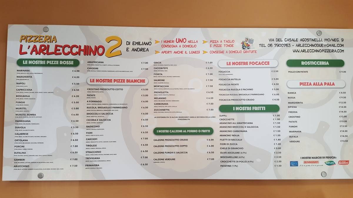 Pizzeria Nsacco Bona меню