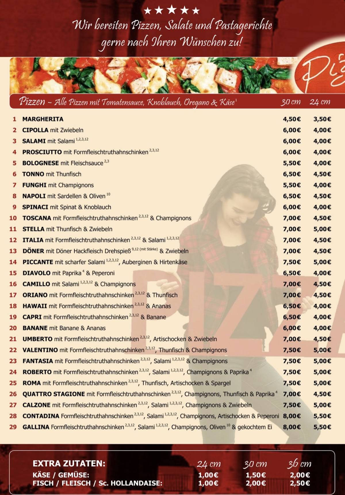 La Roma меню