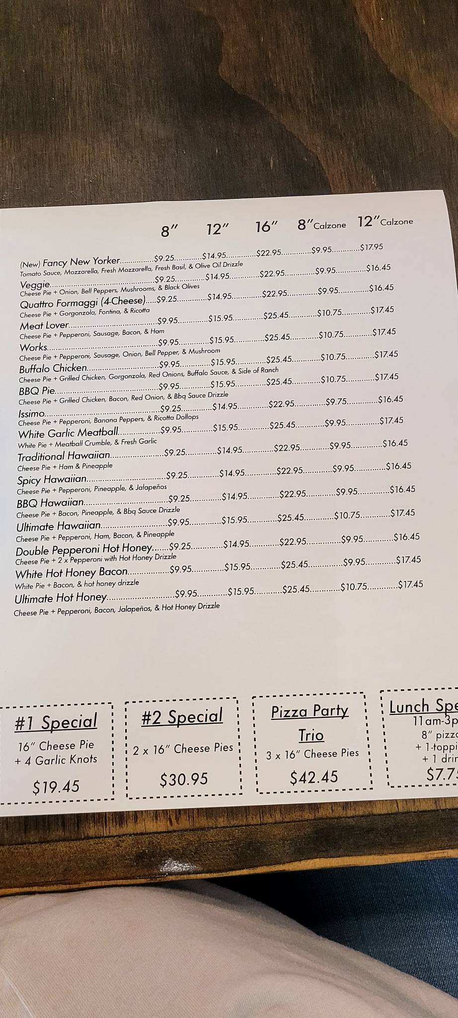 Pizzaissimo меню