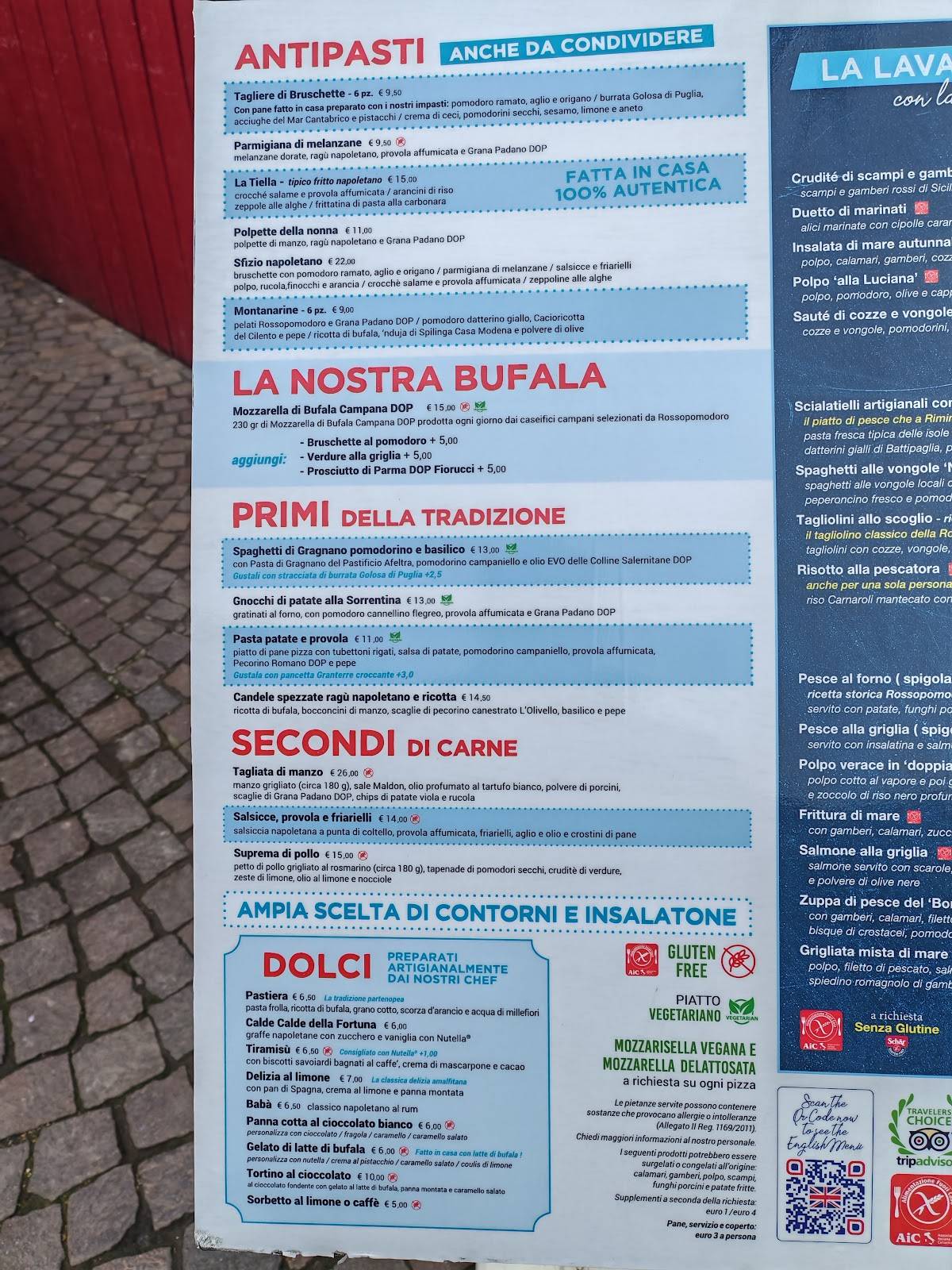 Rossopomodoro Rimini меню