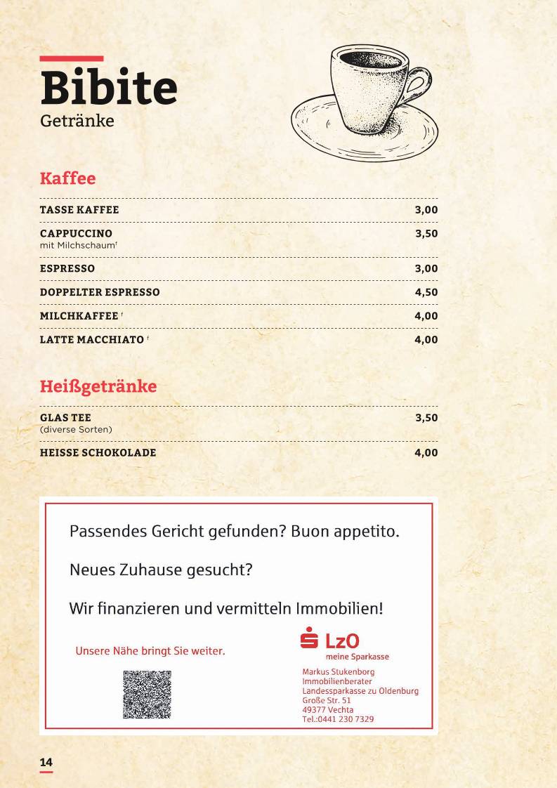 Pizzeria Spizzico меню