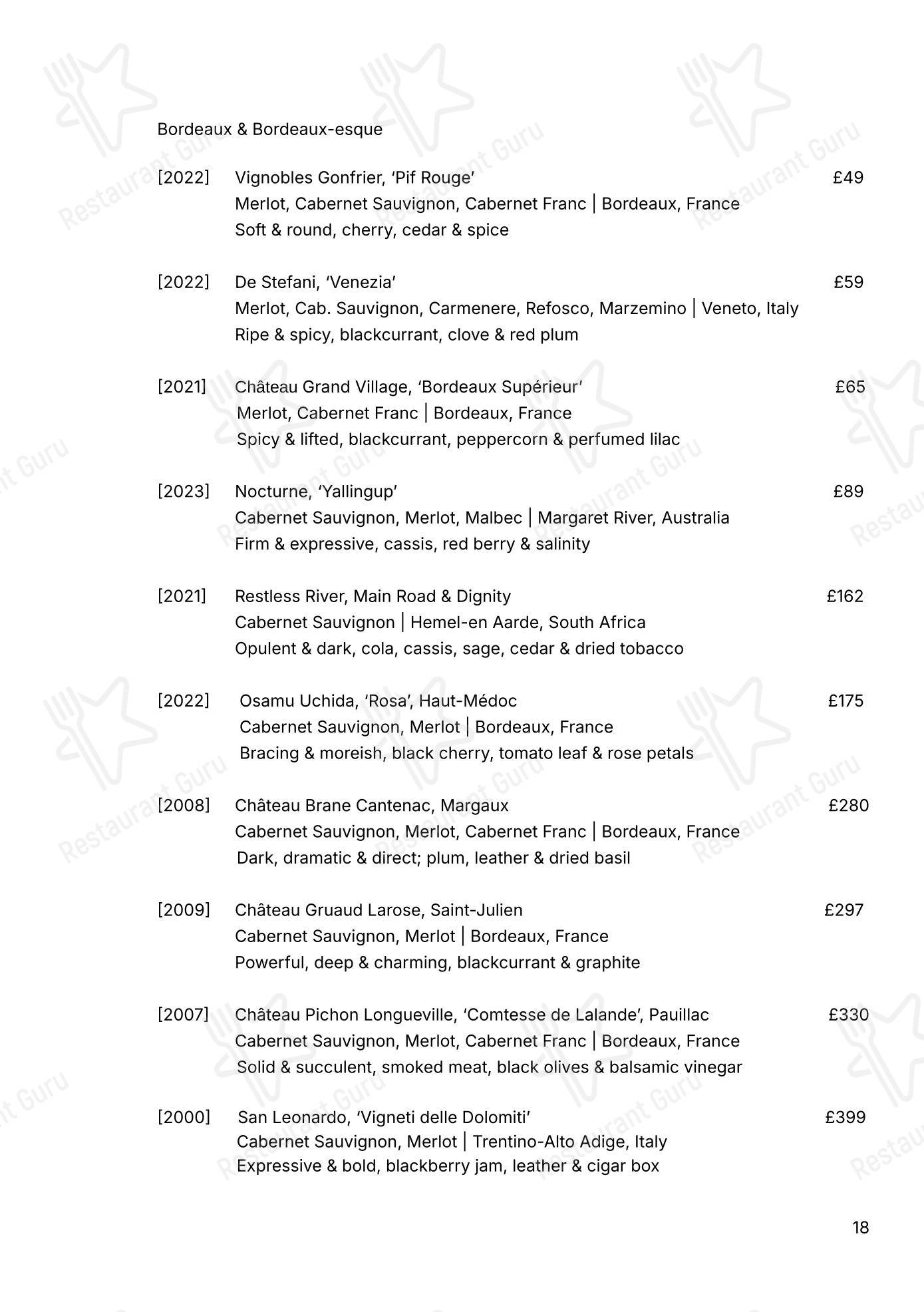 Portland в Лондоне - At Home Catering Menu