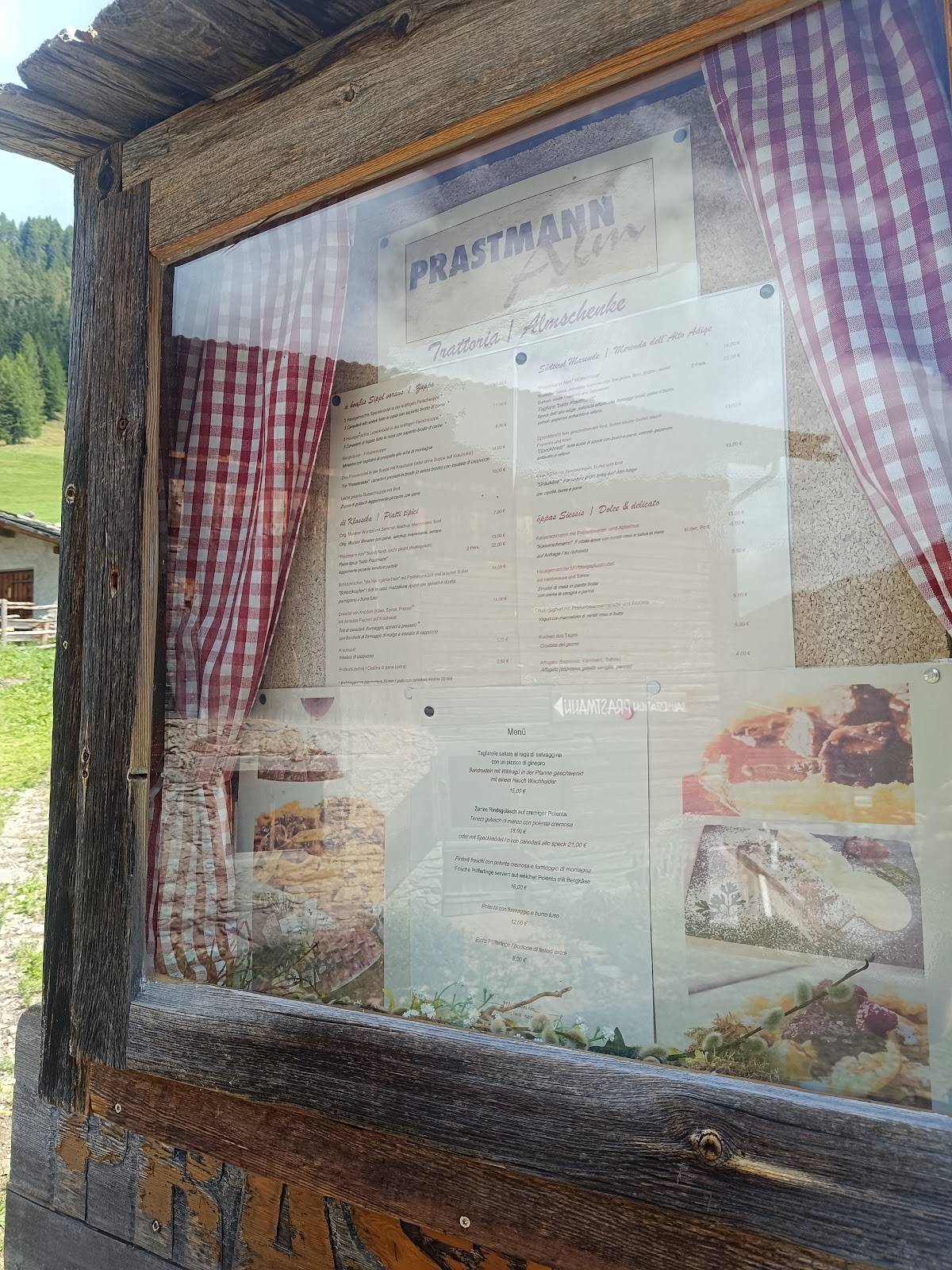 Prastmann Alm меню