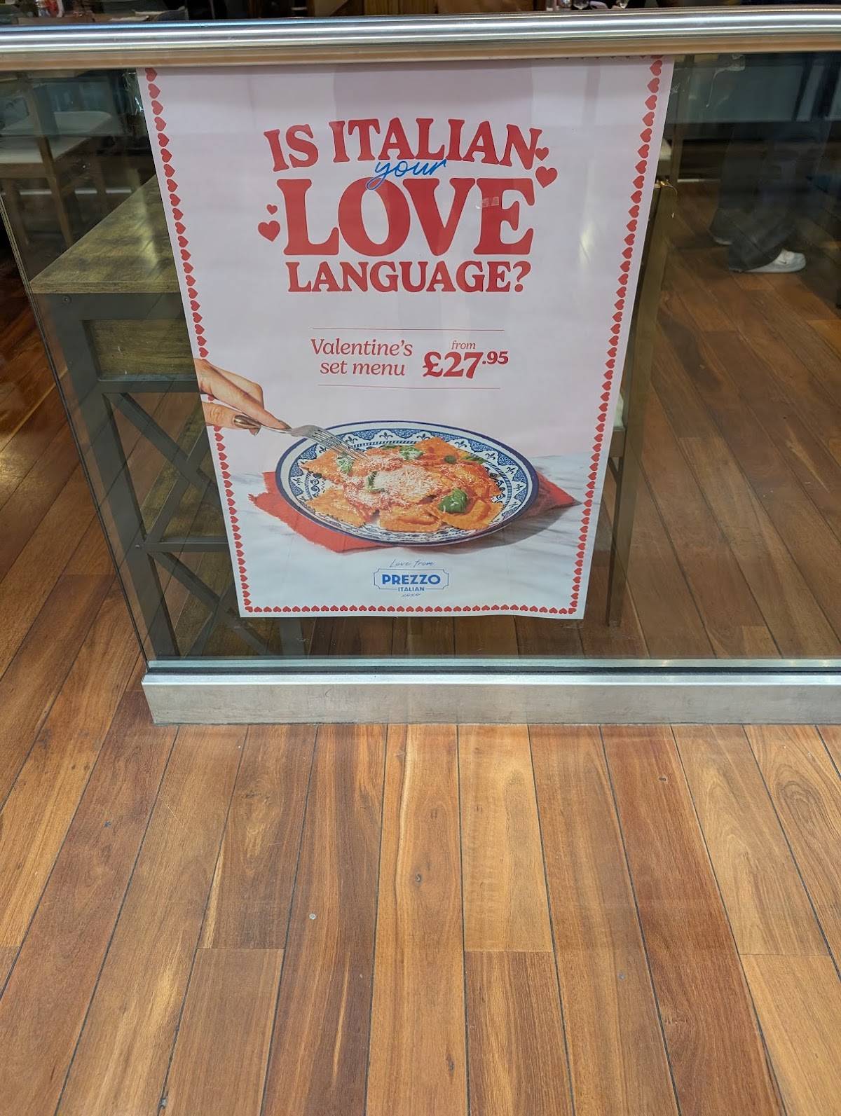 Prezzo меню