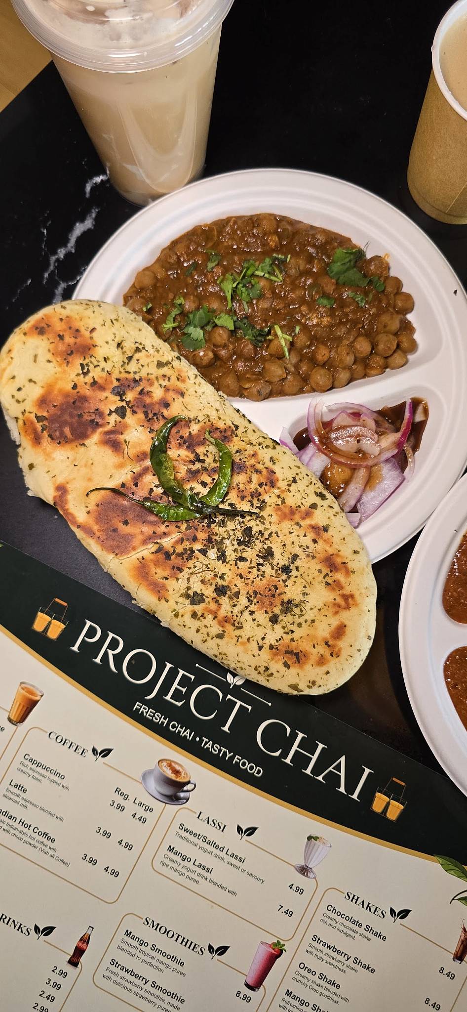 Project Chai меню