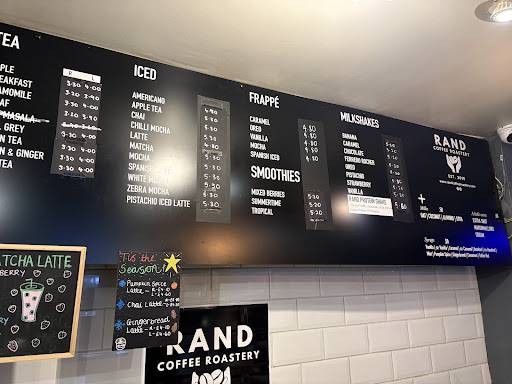 Rand Coffee Roastery меню