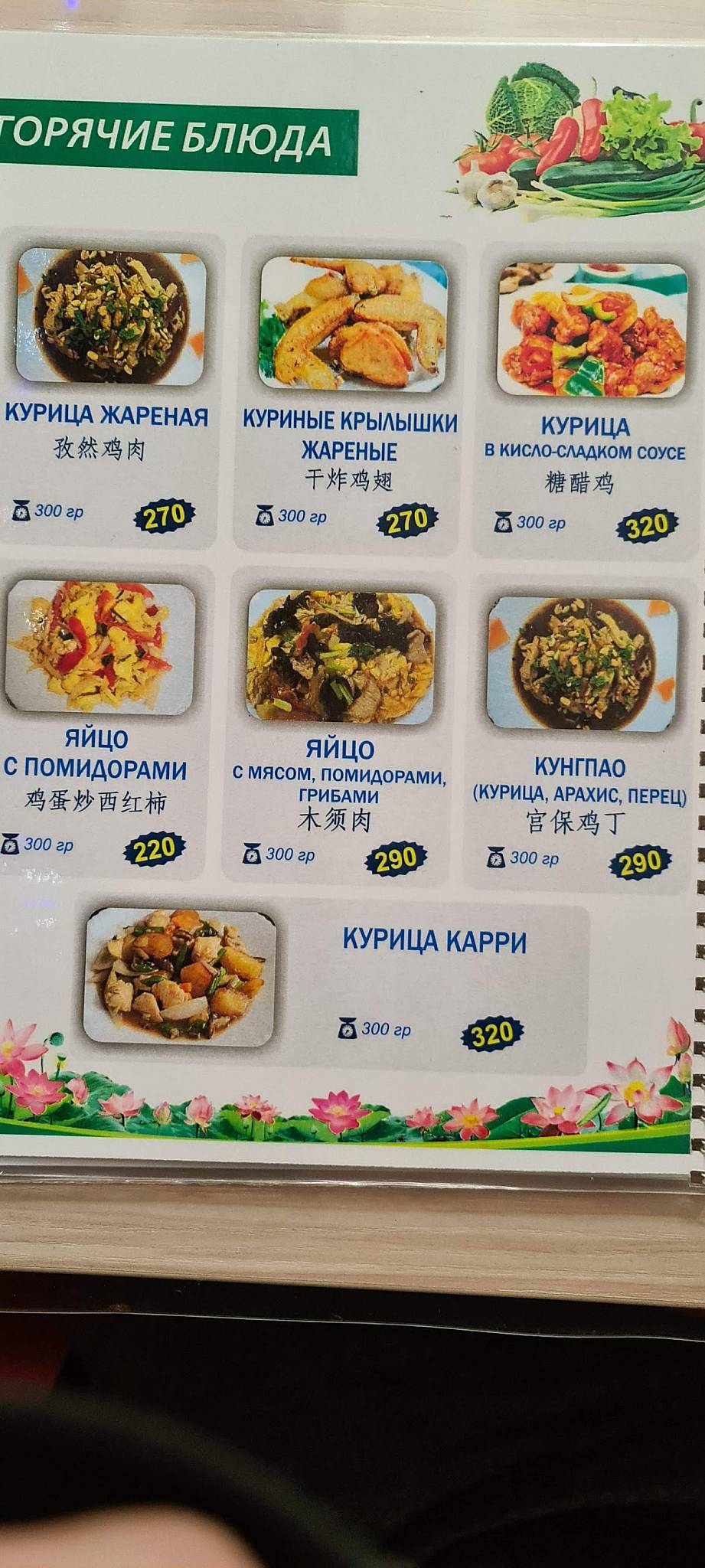 Аян меню