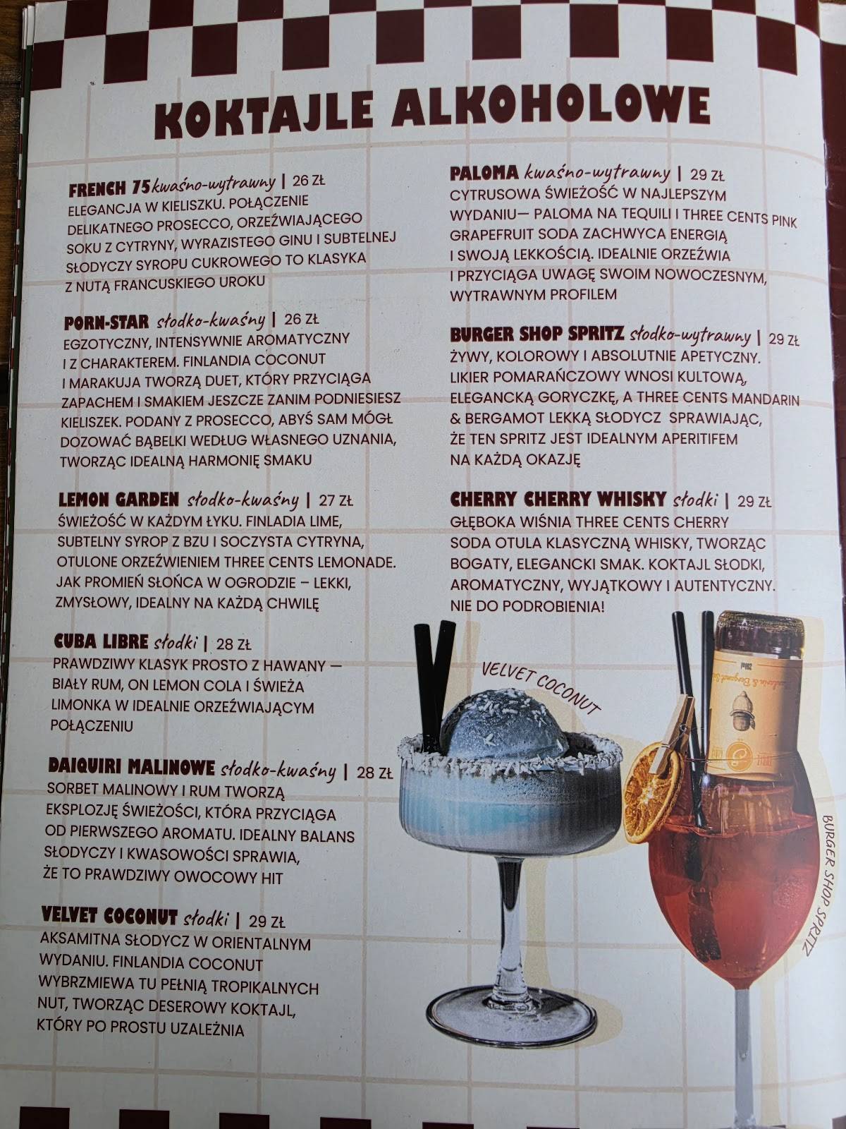 BURGER SHOP restobar меню