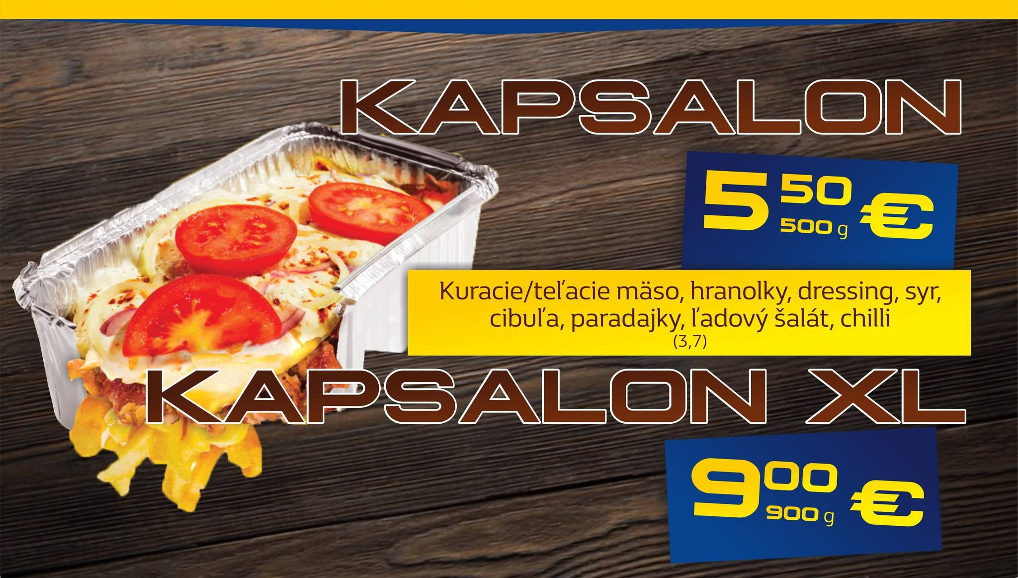 Deaf Kebab Rožňava меню