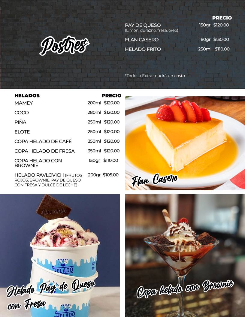 El Güero Rocha Restaurante меню