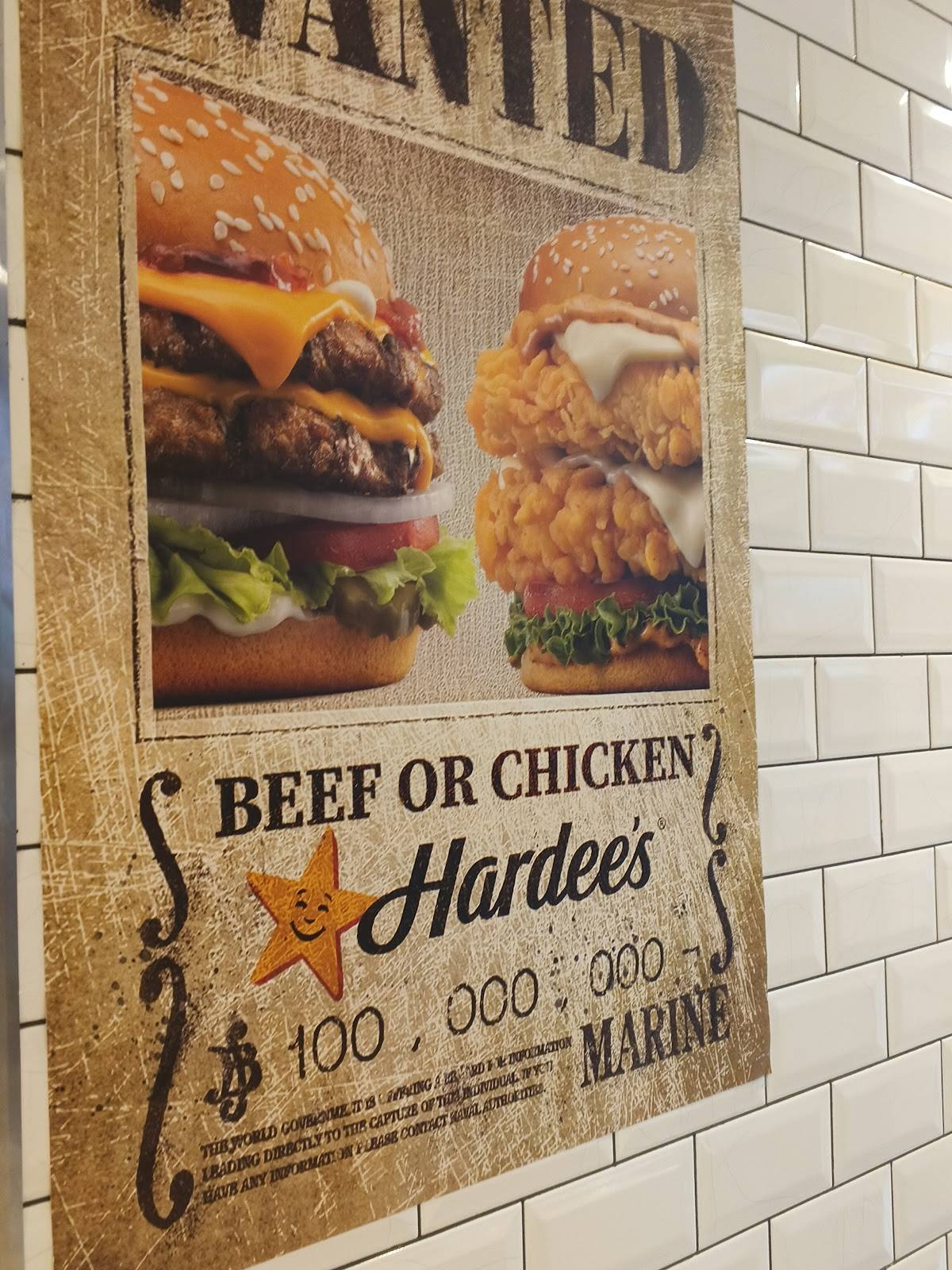 Hardee's меню