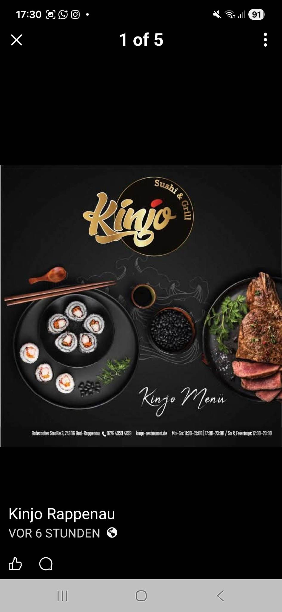 Kinjo Bad Rappenau меню