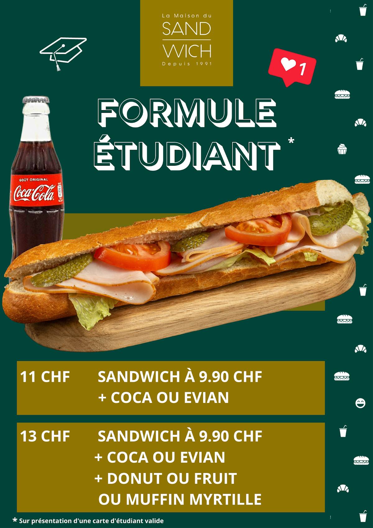 La Maison du Sandwich меню