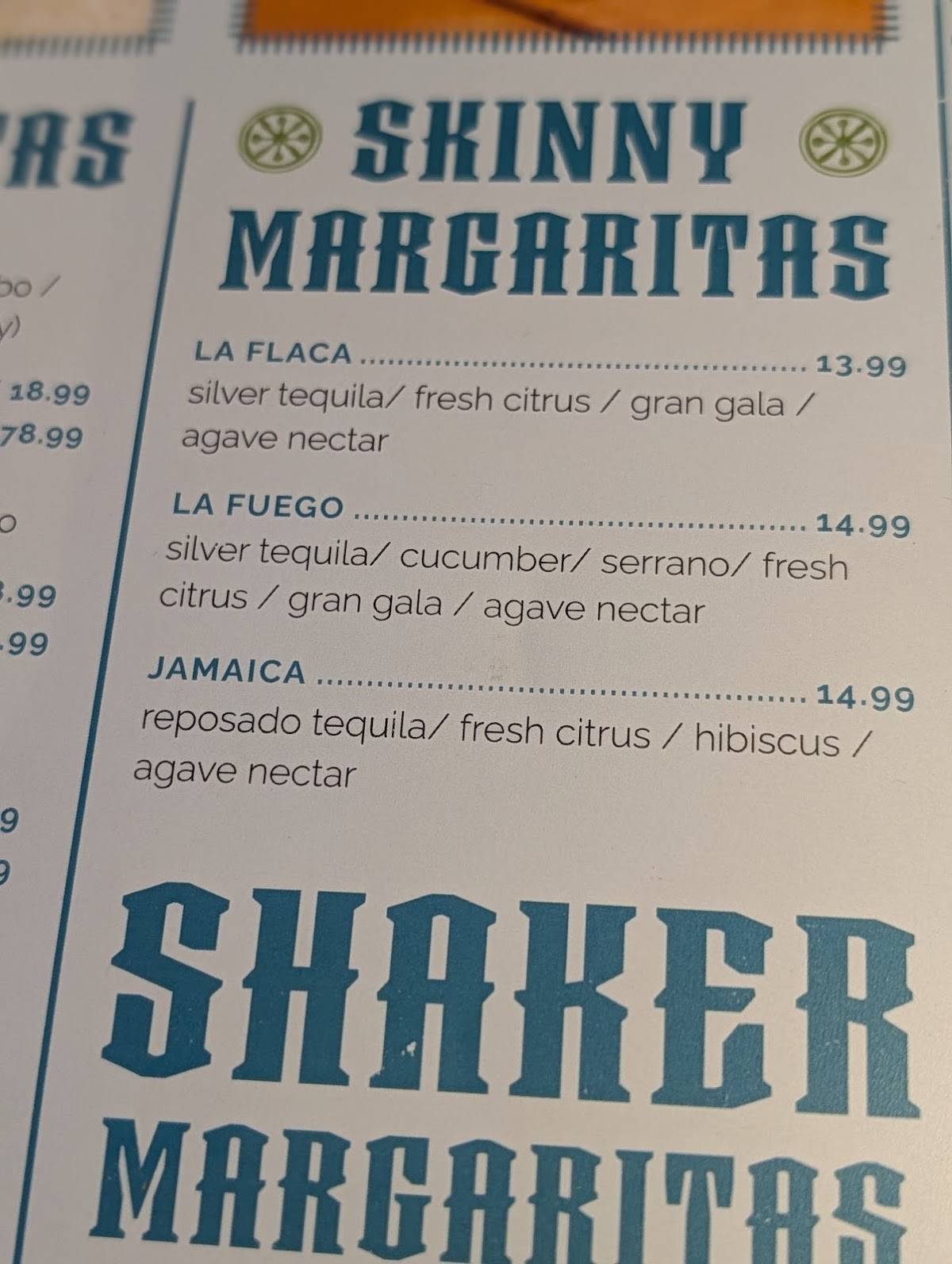 La Rancherita меню