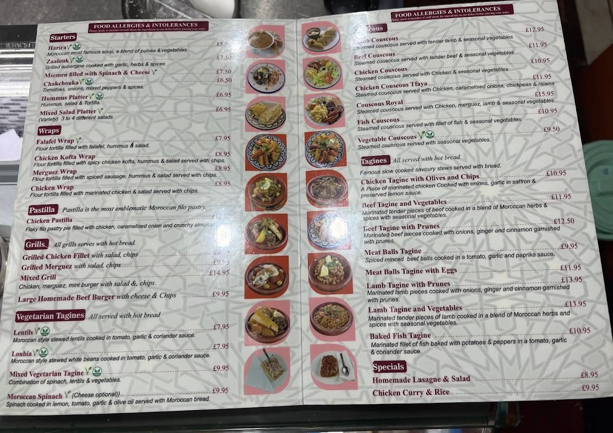 Le Rif Restaurant меню