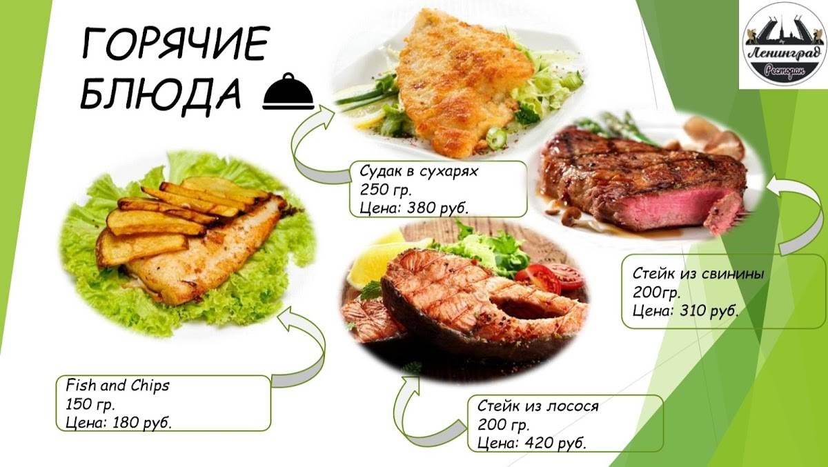 Ленинград меню