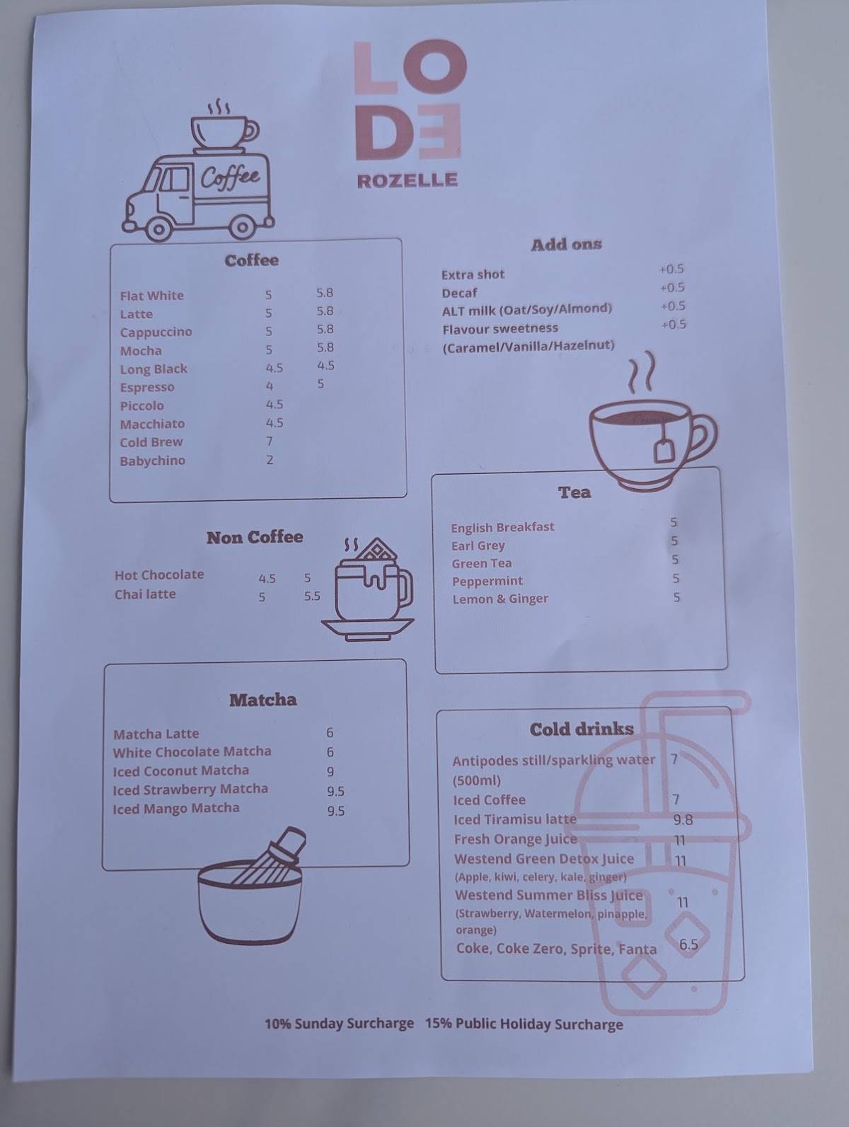 Lode Pies & Pastries Rozelle меню