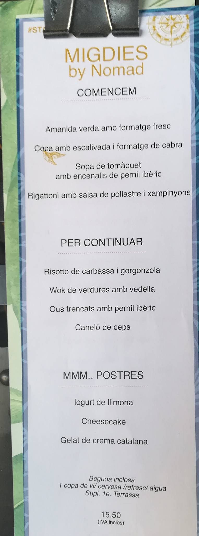 Restaurant Major 3 меню