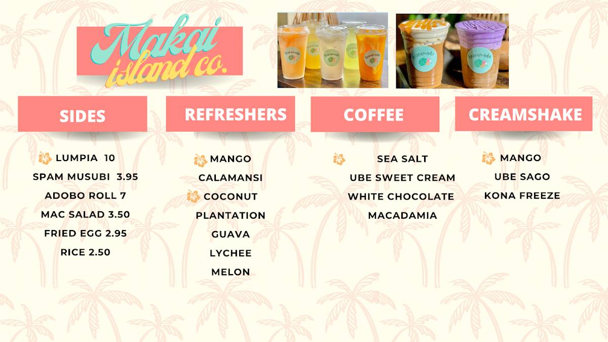 Makai Island Co. меню