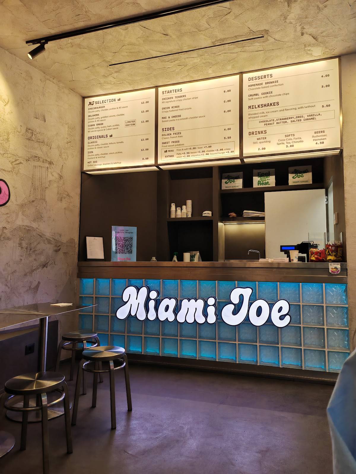 Miami Joe меню