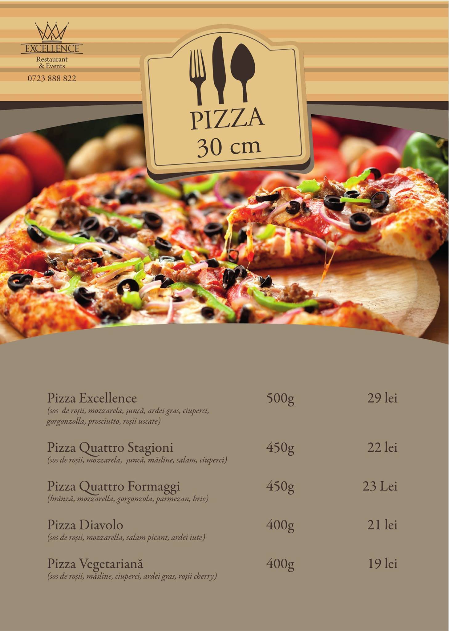 Restaurant Excellence меню