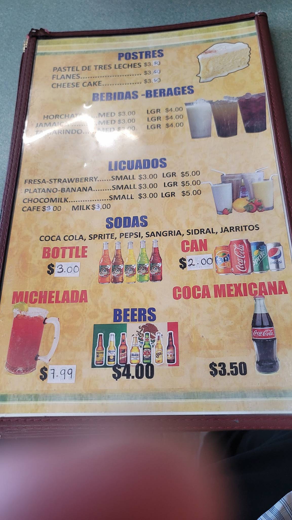 Restaurante el Local меню