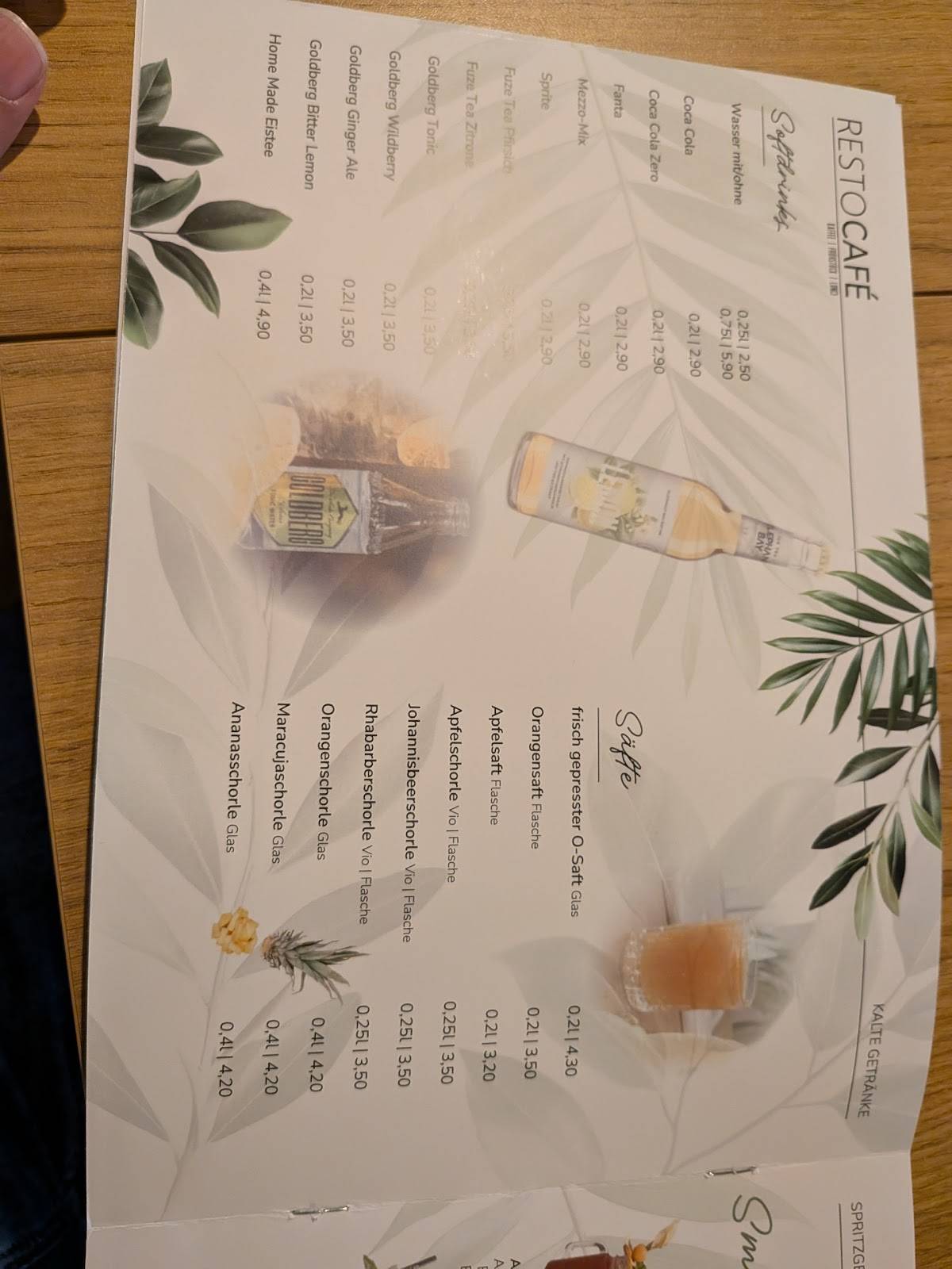 RestoCafe Rheinfelden меню