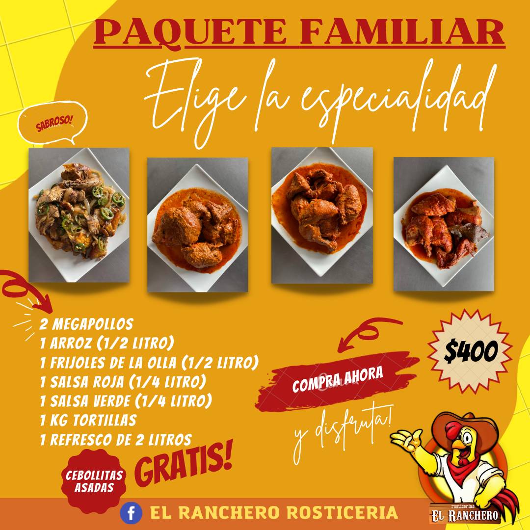 Rosticeria El Ranchero меню