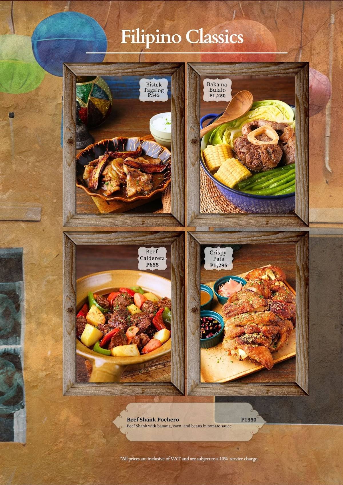 Rustika Asian Urban Kitchen- Vista Mall Santa Rosa, Laguna меню