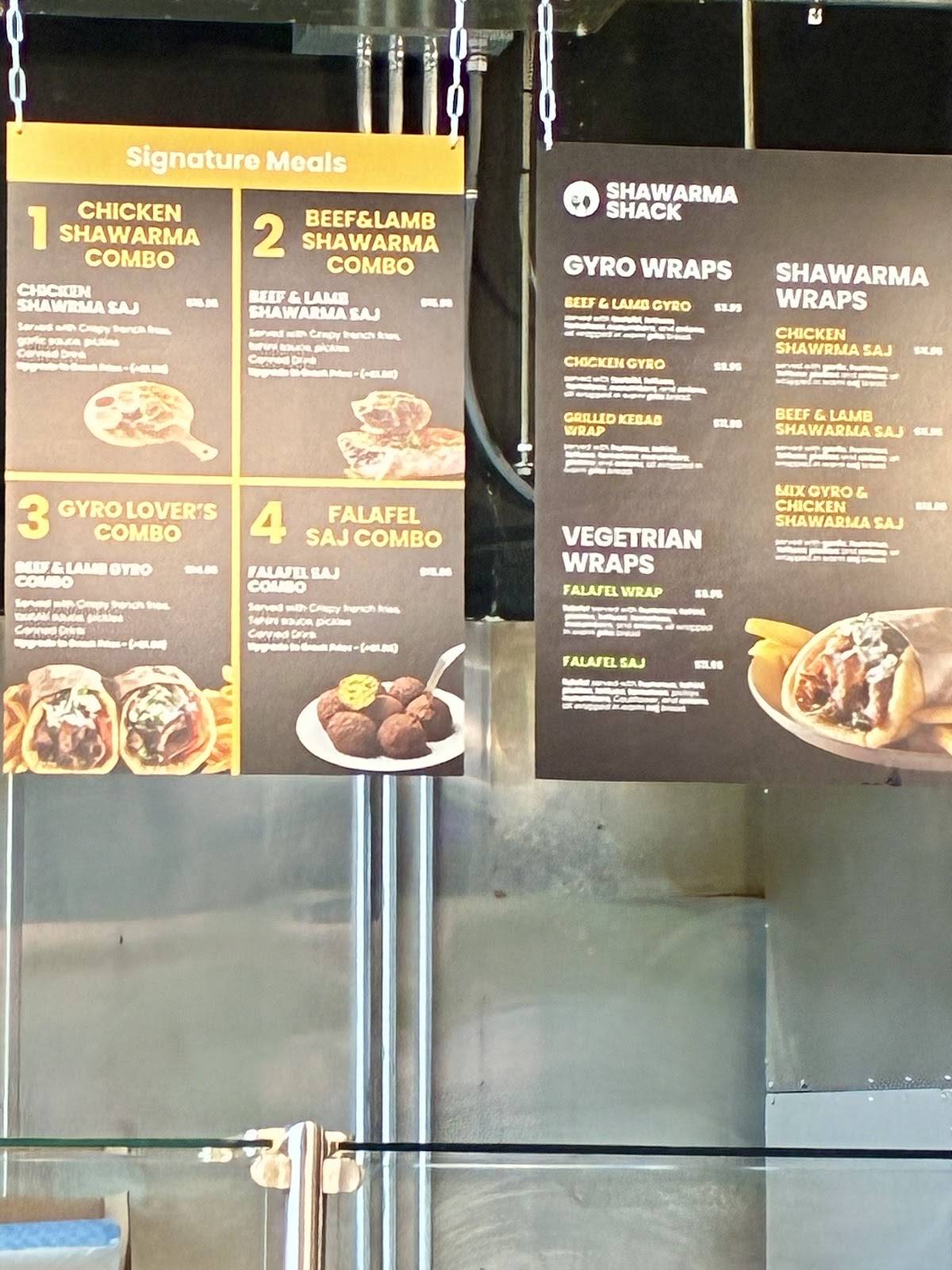 Shawarma Shack меню