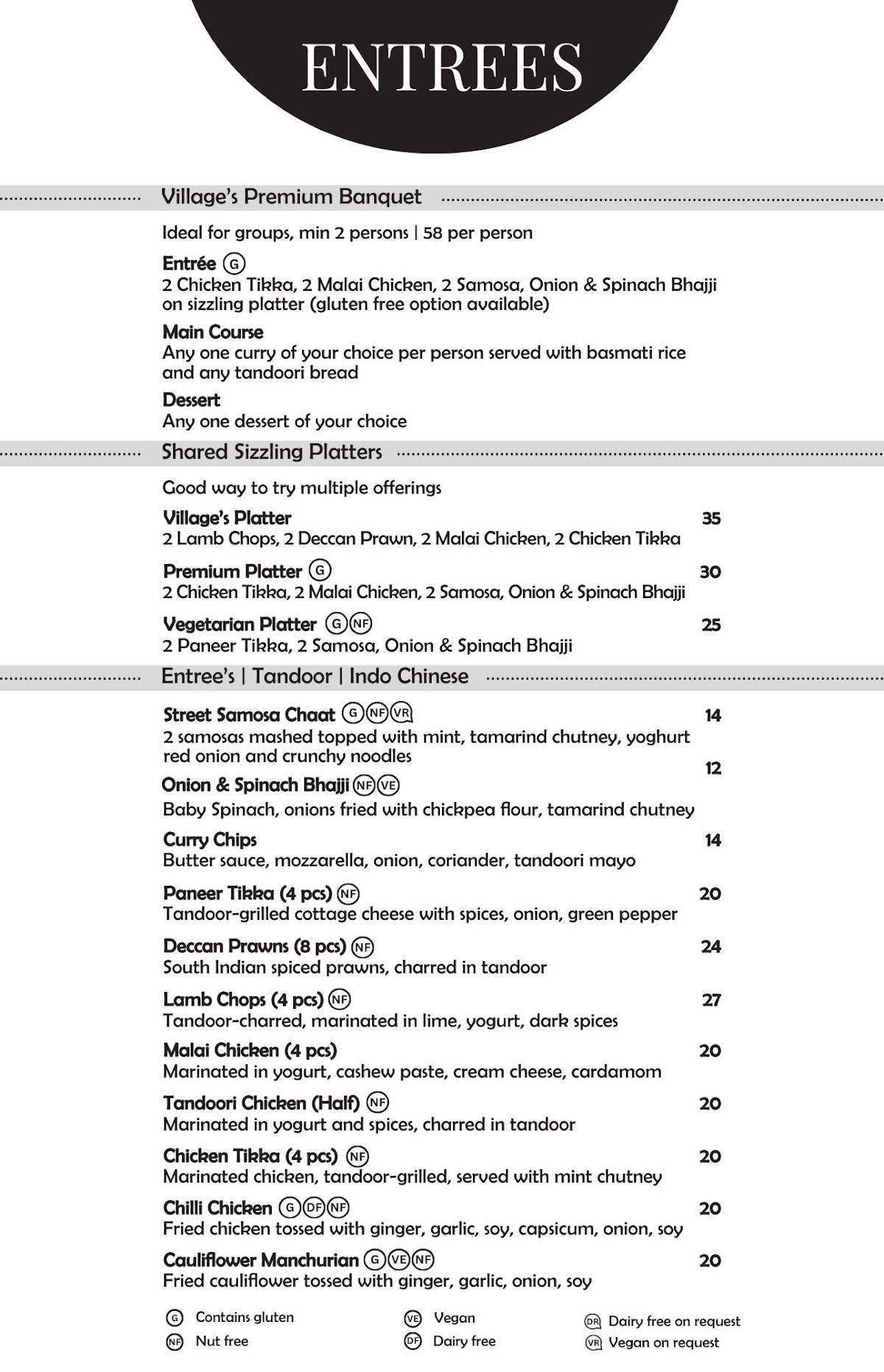 Spice Village Rangiora - Authentic Indian Eatery меню