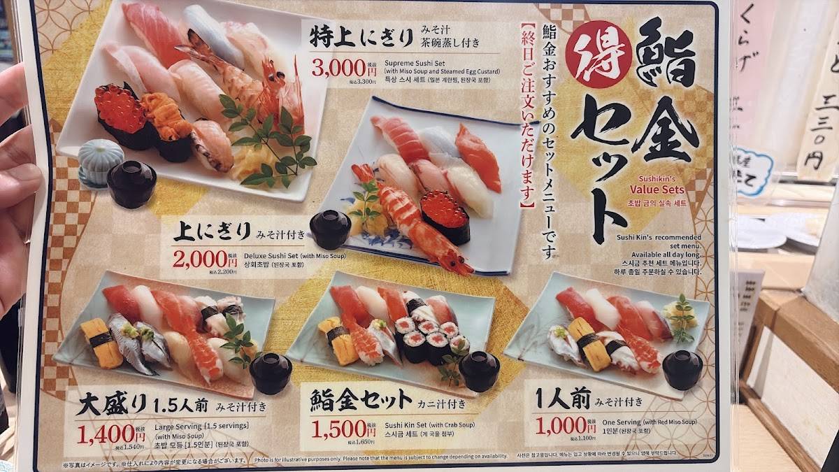 Sushi Kin меню