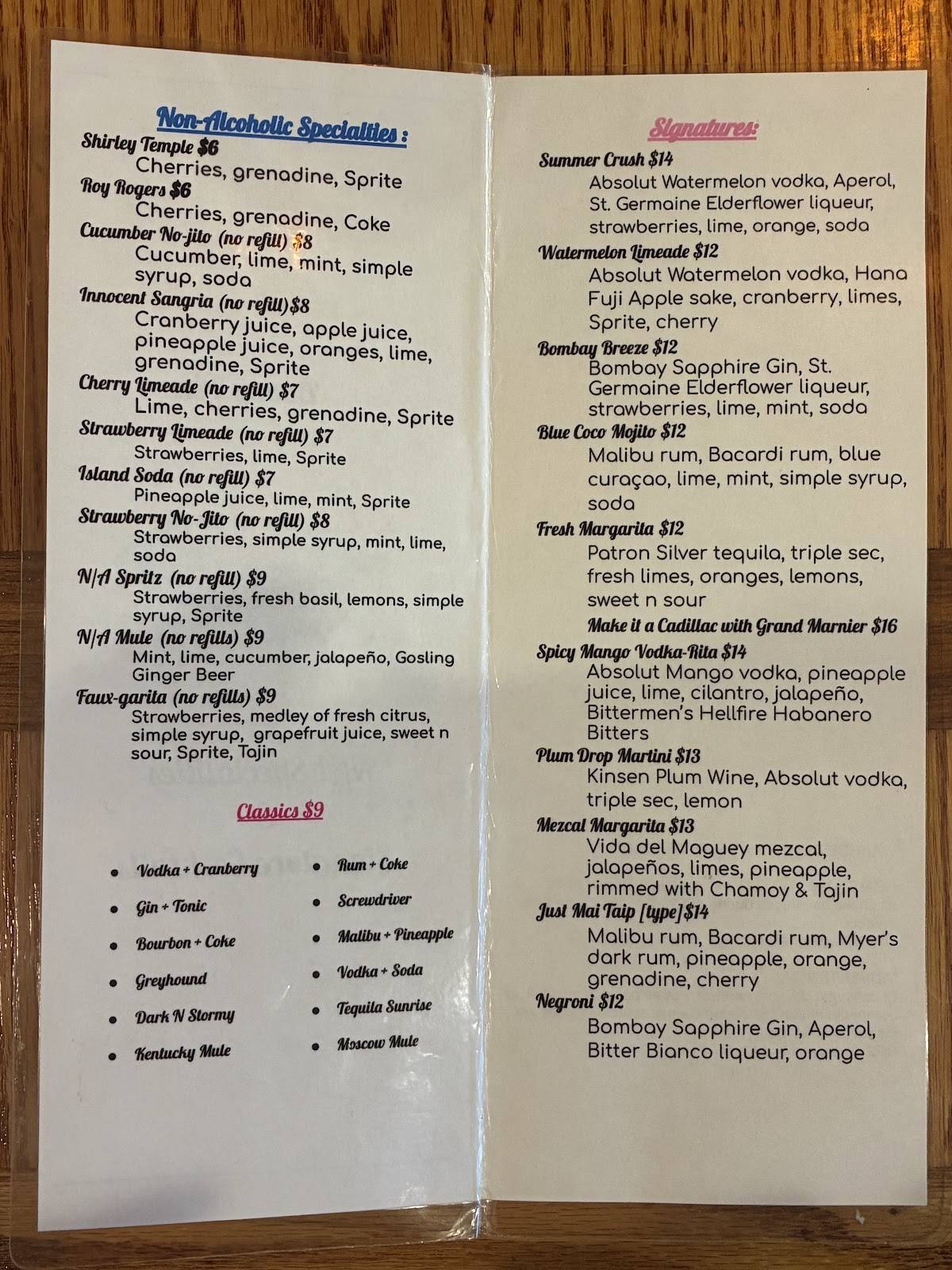 Sushi Pier (Reno) меню
