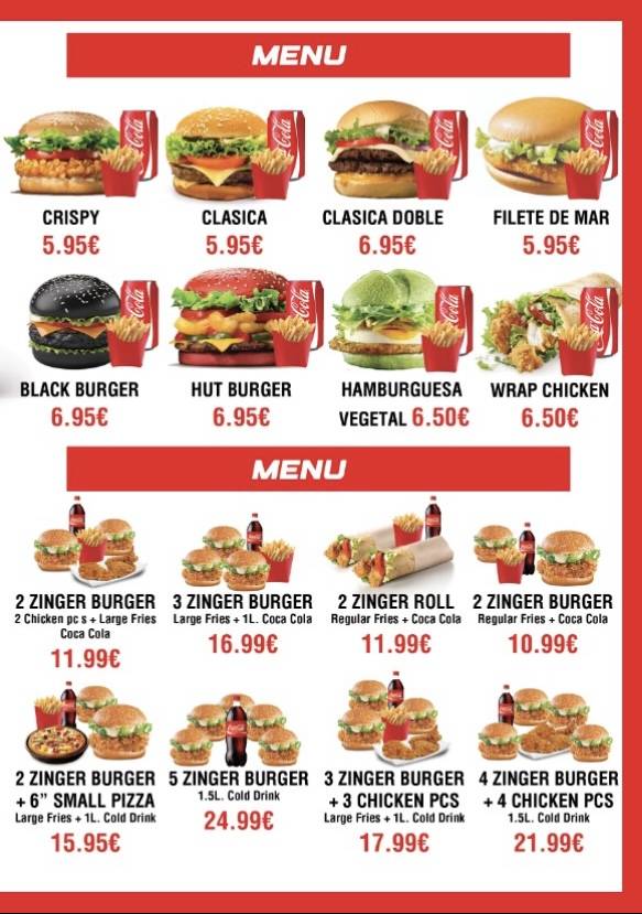 Tres Reyes Kebab Pizzería меню