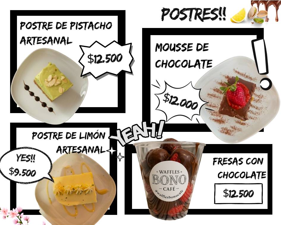 Waffles Bono Café меню