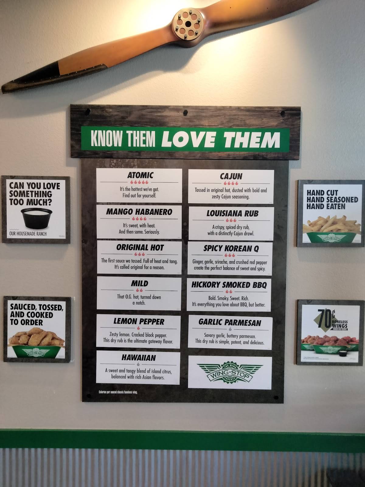 Wingstop меню
