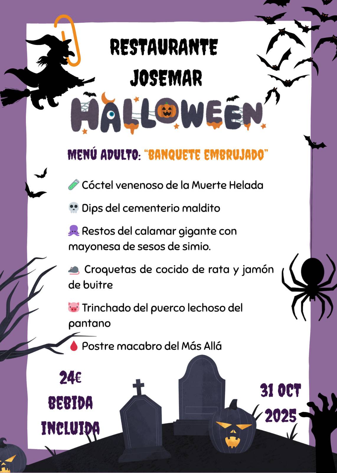 Restaurante Josemar меню