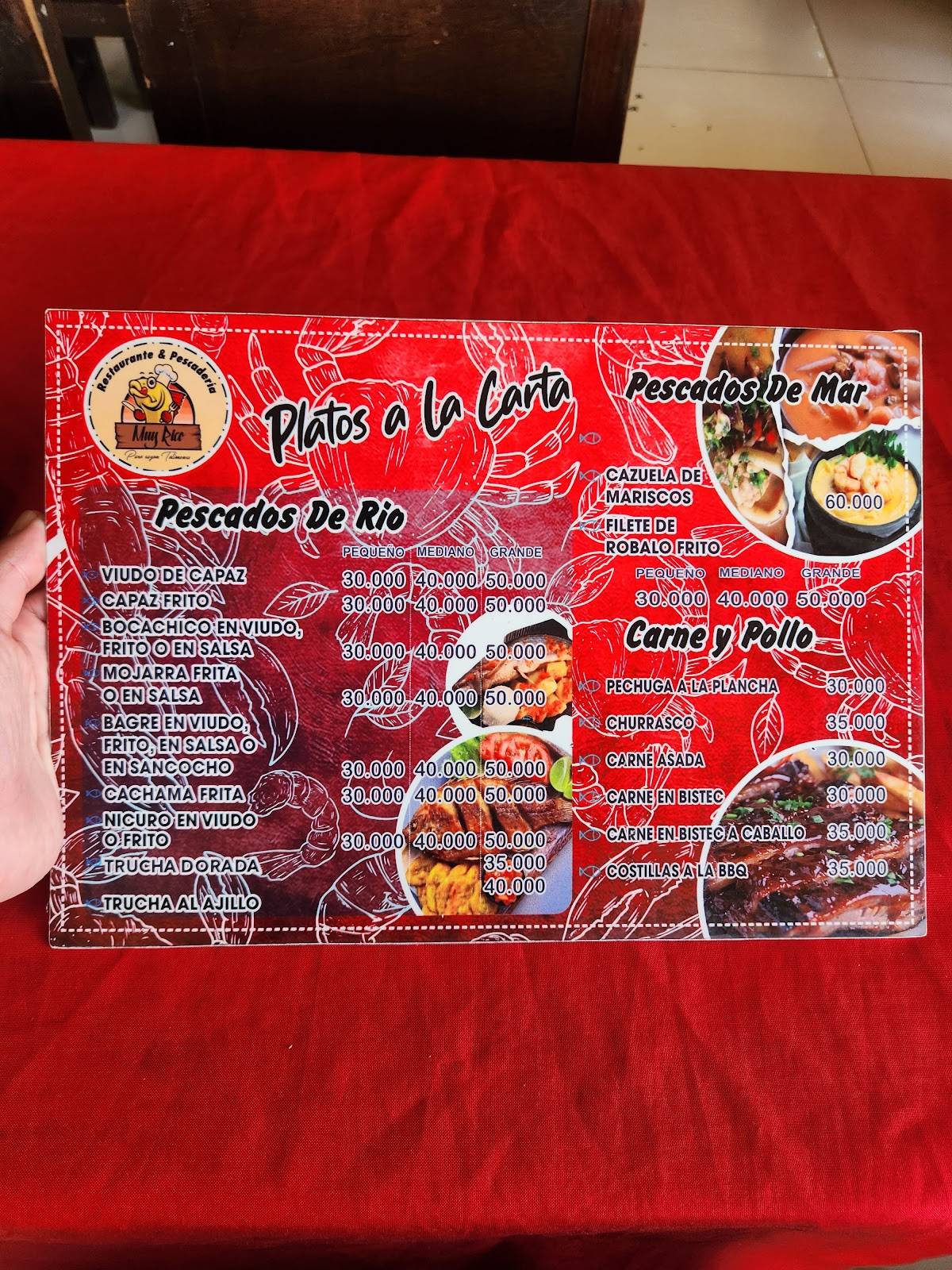 Restaurante MUY RICO меню