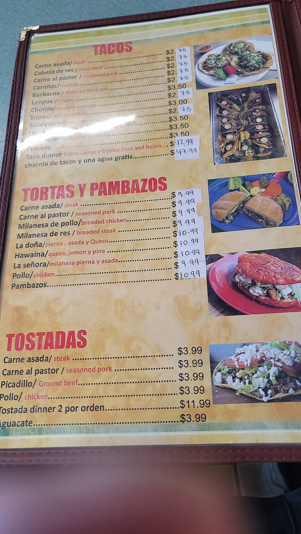 Restaurante el Local меню