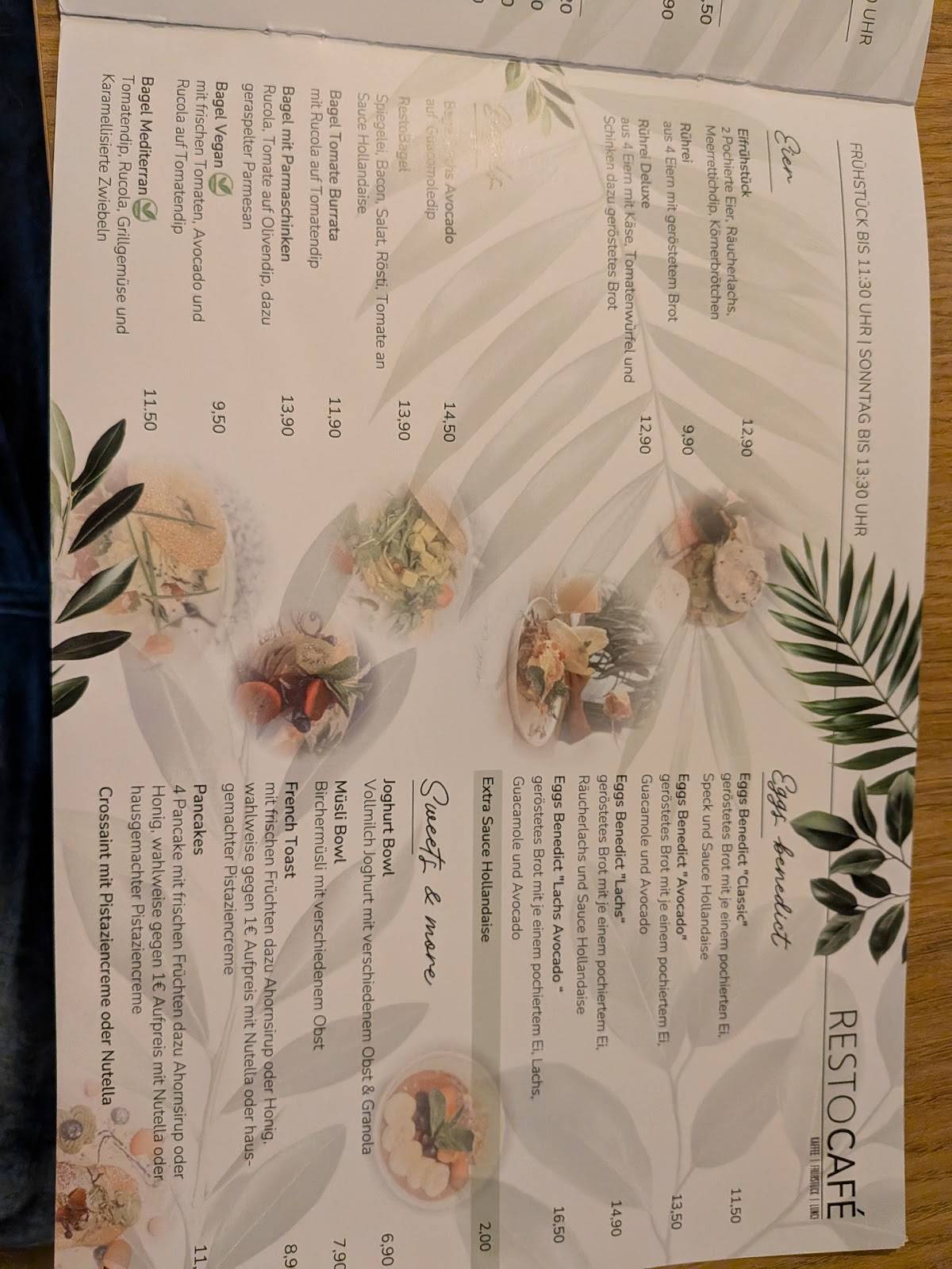 RestoCafe Rheinfelden меню